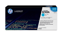 HP 650A toner LaserJet cyan authentique