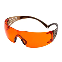 3M 7100148075 gogle i okulary ochronne Poliwęglan (PC) Pomarańczowy