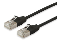 Equip 606122 hálózati kábel Fekete 0,25 M Cat6a F/FTP (FFTP)