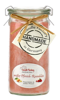 Candle Factory Mini Jumbo Wachskerze Rund Pfirsich, Rose Orange 1 Stück(e)