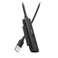 Ugreen 70609 behuizing voor opslagstations HDD-/SSD-behuizing Zwart 2.5"