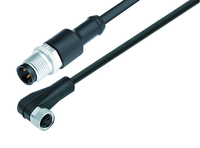 BINDER 79 5100 20 03 kábel érzékelőhöz és működtető szervhez 2 M M12 M8 Fekete