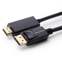 Microconnect MC-DP-HDMI-150 video kabel adapter 1,5 m DisplayPort Zwart