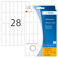 HERMA 2360 etiqueta autoadhesiva Rectángulo redondeado Blanco 896 pieza(s)