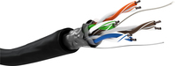 Goobay CAT 5e outdoor network cable, F/UTP, black, 100m