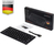 Perixx PERIBOARD-732B DE Tastatur Universal RF kabellos + USB QWERTZ Deutsch Schwarz