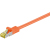 Goobay RJ-45 CAT7 0.25m networking cable Orange S/FTP (S-STP)