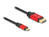 DeLOCK 80092 video kabel adapter 1 m USB Type-C DisplayPort Zwart, Rood