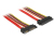 DeLOCK 84917 SATA-kabel 0,1 m SATA 22-pin Oranje, Rood, Geel