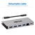 Tripp Lite U442-DOCK5D-GY USB-C Dock - 4K HDMI, USB 3.x (5Gbps), USB-A/C Hub Ports, GbE, Memory Card, 100W PD Charging, Detachable Cord