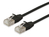 Equip Cat.6A F/FTP Slim Patch Cable, 20m, Black