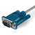StarTech.com ICUSB232SM3 csatlakozó átlakító DB-9 USB 2.0 A Kék, Átlátszó