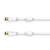 Hama 00205249 cable coaxial 7,5 m Blanco