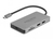 DeLOCK 87004 laptop dock & poortreplicator Bedraad USB 3.2 Gen 1 (3.1 Gen 1) Type-C Grijs
