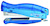 Zszywacz KANGARO Vertika-45 C-THRU+zszywki, zszywa do 30 kartek, blister, błękitny