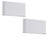 2er SET LED Außenwandleuchten Up and Down Light Weiß, Breite 17,5cm