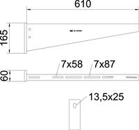 OBO AW 55 61 FT WAND- EN PROFIELCONSOLE MET VA