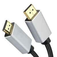 Helos Anschlusskabel, DisplayPort Stecker/HDMI Stecker, PREMIUM, 5,0m, schwarz