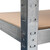 Relaxdays Schwerlastregal, HxBxT: 180 x 90 x 40 cm, verzinkter Stahl, Traglast 875 kg, Stecksystem, mit Werkbank, silber