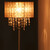 Relaxdays Tischlampe Kristall, Lampenschirm aus Organza, runder Standfuß, Nachttischlampe, HxD: 43 x 24 cm, grau/silber