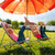 Relaxdays Rasendorn, für Sonnenschirm, Stangendicke bis 28 mm, für Garten, Camping, Strand, Schirmständer, Stahl, silber