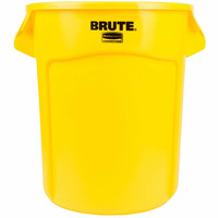 Rubbermaid BRUTE Round Container - 75 Litres - Yellow