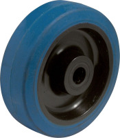Produkt Bild von Rad 100mm Rollenlager Blau Elastic Gummi. Traglast 160Kg