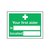 Safety Sign Your First Aider Is 150x200mm Self-Adhesive E42A/S