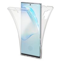 NALIA 360 Gradi Cover compatibile con Samsung Galaxy Note10+ / 10+ 5G, Sottile Fronte Retro Silicone Custodia Full-Body integrale Case Protettiva Morbido Telefono Cellulare Bump...