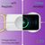 NALIA Handy Hülle mit Kette für iPhone 12 mini, Hard Case Kordel Cover Schale Regenbogen