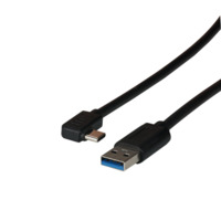 USB 3.2 Anschlusskabel, USB Stecker Typ C auf USB Stecker Typ A, 3 m, schwarz