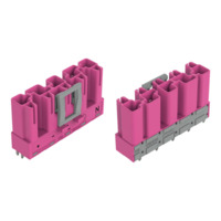 Stecker, 5-polig, Federklemmanschluss, pink, 770-895/082-000