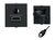 Custom Modul Frame 1xHDMI 90° 1xMini jack 917.189, HDMI + 3.5mm, 1 module(s), Black, 1 pc(s) Wall Outlets