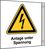Fahnenschild - Warnung vor elektrischer Spannung, Anlage unter Spannung, B-7541