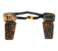 ceinture cowboy avec 2 holsters à  dorures