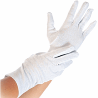Baumwoll-Handschuh Blanc M 24cm weiß VE=12 Paar