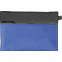 Reißverschlusstasche Velobag Combi A4 Stoff schwarz/blau