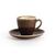 Olympia Kiln Espresso Saucer in Brown Made of Porcelain 115(�)mm / 4 1/2"