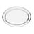 Olympia Oval Serving Tray with Wide Raised Rim Made of Stainless Steel - 560mm