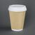 Fiesta Disposable Coffee Cup Lids in White Polystyrene - 50 Pack - 225 ml / 8oz