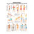 Stretching I Mini-Poster Anatomie 34x24 cm medizinische Lehrmittel, Nicht Laminiert