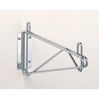 Fixed wall mounting brackets to suit Wall mounted chrome wire shelves