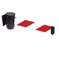 Economy wall mounted retractable belt barrier