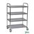 Kongamek stainless steel shelf trolleys - 4 Tier