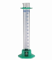 Messzylinder mit Kunststoff-Fuß DURAN® Klasse A blau graduiert | Inhalt ml: 10