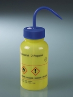 Safety wash bottles with GHS imprint LDPE Imprint text Isopropanol