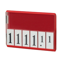 Cassette de prix "FK" / Présentoir de prix / Cadre pour l'affichage des prix | rouge sim. RAL 3020