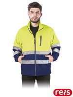 BLUZA OCHRONNA Z POLARU POLSTRIP_YGXXXL ŻÓŁTO-GRANATOWY 2XL