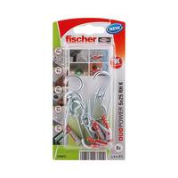 Fischer 535012 Blister tacos universal nylon con hembrilla abierta DUOPOWER 5X25 RH K