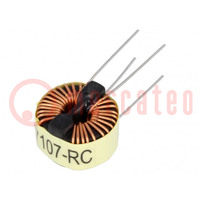 Inductor: wire; THT; 0.85mH; 2A; 40mΩ